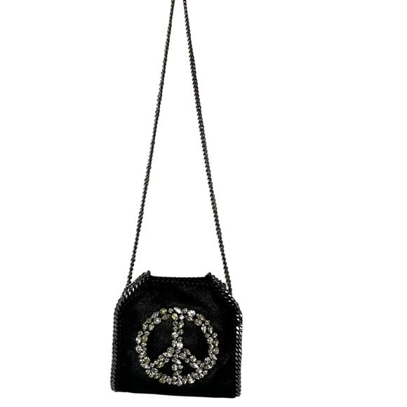 Stella McCartney Tiny Falabella Peace Bag Vegan Suede Shoulder / Hand Bag - Picture 3 of 16